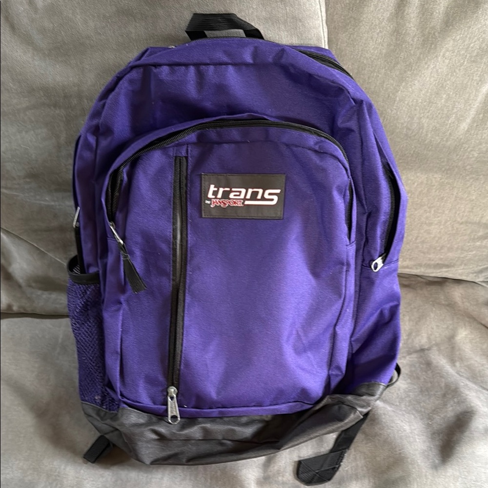 Jansport Trans Purple and Black Backpack